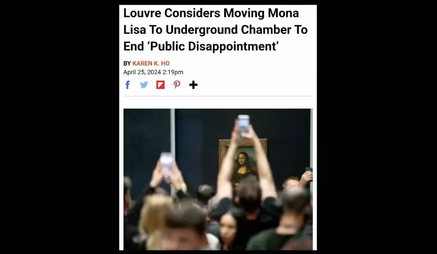 Лувр решил убрать Мону Лизу да Винчи в подвал, чтобы туристы перестали в ней разочаровываться